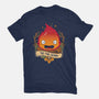 Fire Demon-womens fitted tee-Alundrart