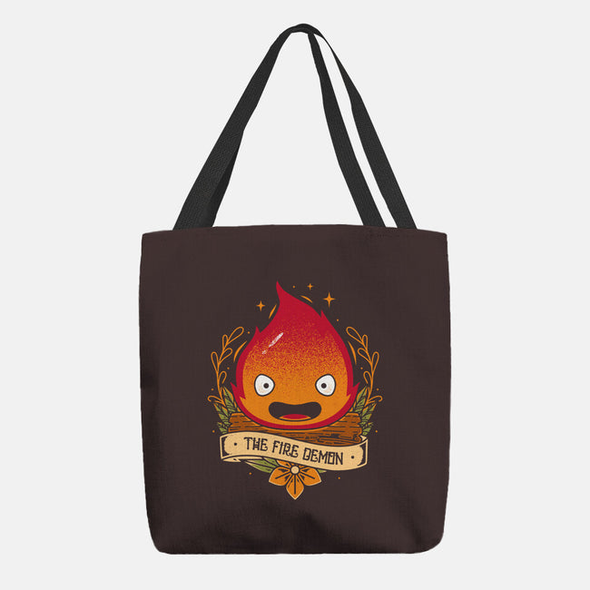 Fire Demon-none basic tote bag-Alundrart