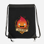Fire Demon-none drawstring bag-Alundrart