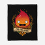 Fire Demon-none fleece blanket-Alundrart