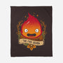 Fire Demon-none fleece blanket-Alundrart