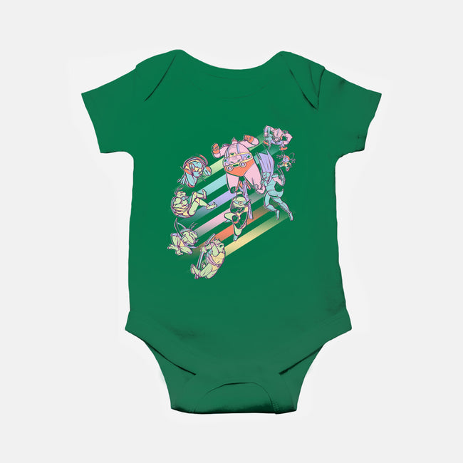 Mutant Wars-baby basic onesie-naomori