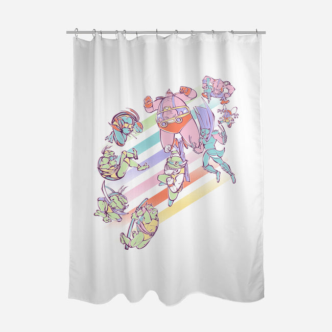 Mutant Wars-none polyester shower curtain-naomori