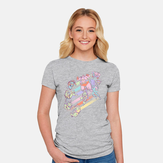 Mutant Wars-womens fitted tee-naomori