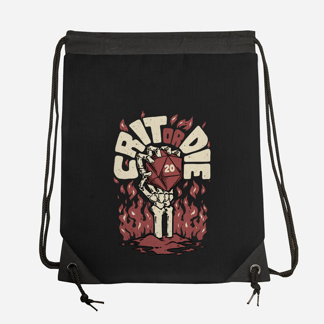Crit Or Die-none drawstring bag-Studio Mootant