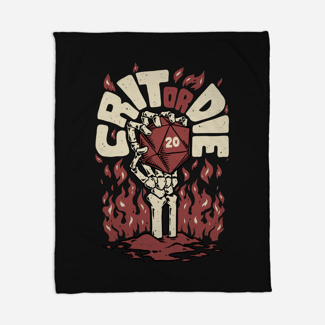 Crit Or Die-none fleece blanket-Studio Mootant