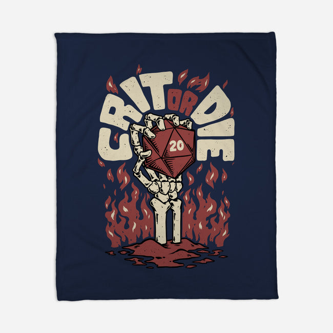 Crit Or Die-none fleece blanket-Studio Mootant