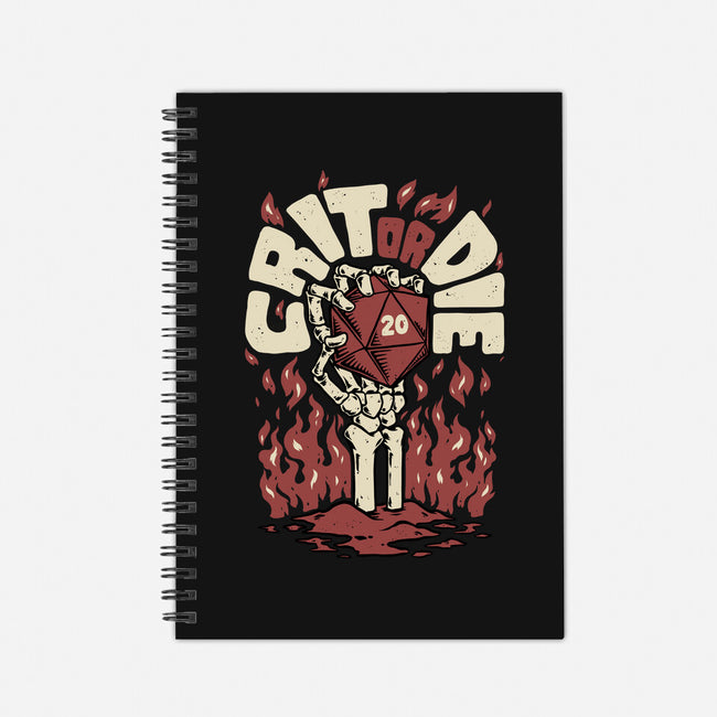 Crit Or Die-none dot grid notebook-Studio Mootant