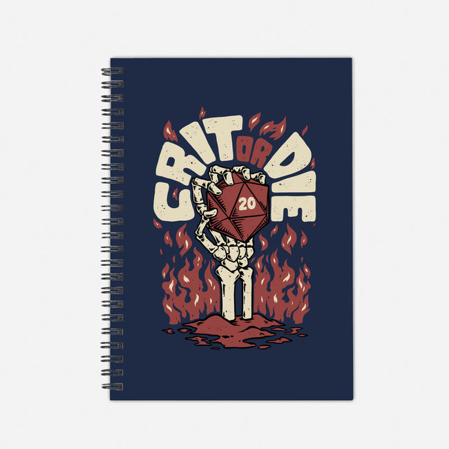 Crit Or Die-none dot grid notebook-Studio Mootant