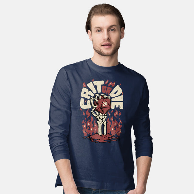 Crit Or Die-mens long sleeved tee-Studio Mootant