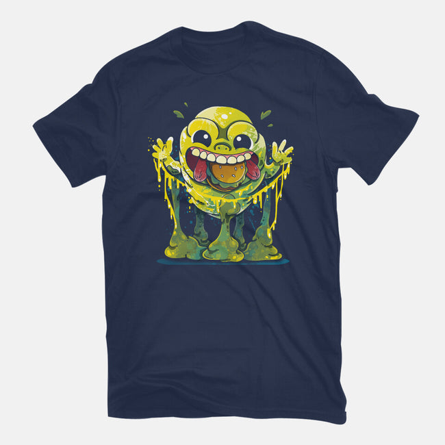 Splatter Ghost-womens fitted tee-Vallina84