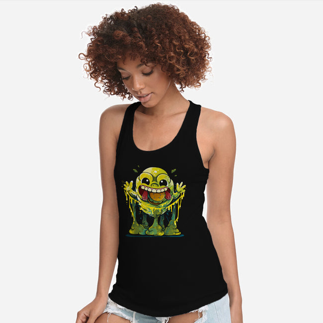 Splatter Ghost-womens racerback tank-Vallina84