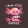 I Drink Alotl Coffee-womens basic tee-TechraNova