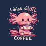 I Drink Alotl Coffee-unisex pullover sweatshirt-TechraNova