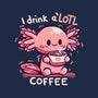 I Drink Alotl Coffee-youth basic tee-TechraNova