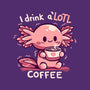 I Drink Alotl Coffee-womens basic tee-TechraNova