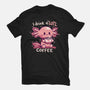 I Drink Alotl Coffee-mens heavyweight tee-TechraNova