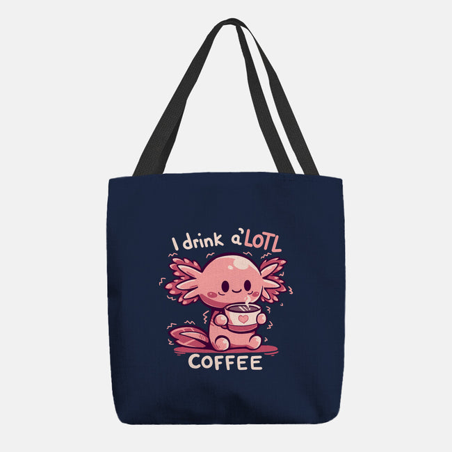 I Drink Alotl Coffee-none basic tote bag-TechraNova