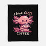 I Drink Alotl Coffee-none fleece blanket-TechraNova