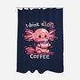 I Drink Alotl Coffee-none polyester shower curtain-TechraNova