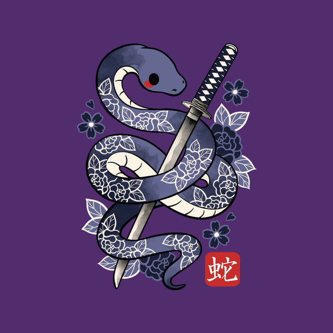 Japanese Snake-none removable cover w insert throw pillow-NemiMakeit