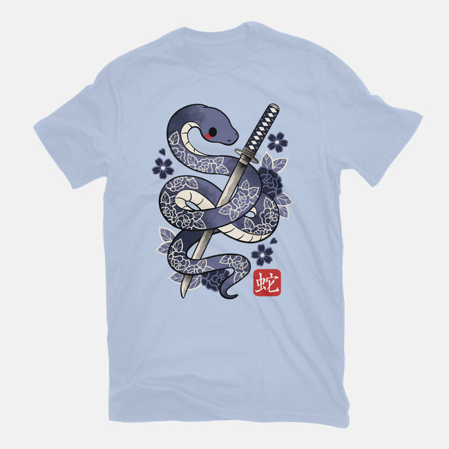 Japanese Snake-mens basic tee-NemiMakeit