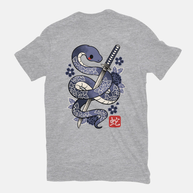 Japanese Snake-mens basic tee-NemiMakeit