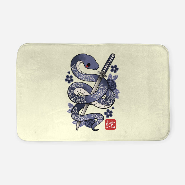 Japanese Snake-none memory foam bath mat-NemiMakeit