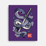 Japanese Snake-none stretched canvas-NemiMakeit