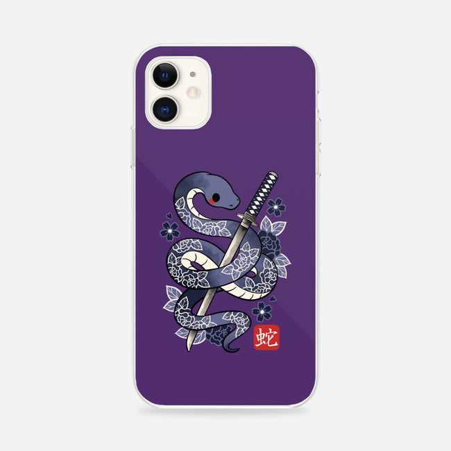 Japanese Snake-iphone snap phone case-NemiMakeit