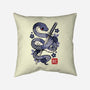 Japanese Snake-none removable cover w insert throw pillow-NemiMakeit