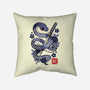 Japanese Snake-none removable cover throw pillow-NemiMakeit