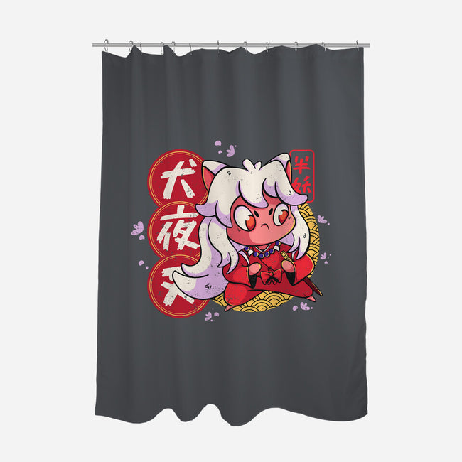 Cute Inuyasha-none polyester shower curtain-Ca Mask