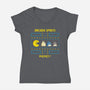 Natural Arcade Spirits-womens v-neck tee-Logozaste