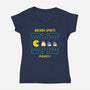 Natural Arcade Spirits-womens v-neck tee-Logozaste
