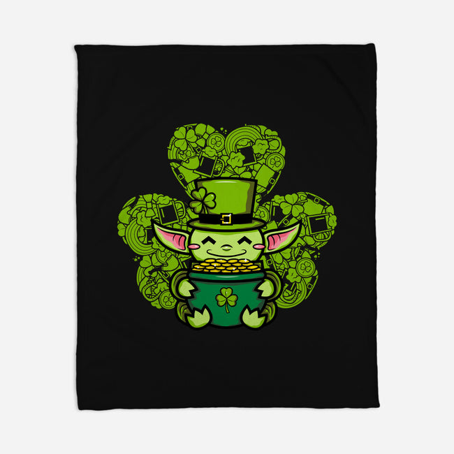 The Child From St. Patty's Day-none fleece blanket-krisren28