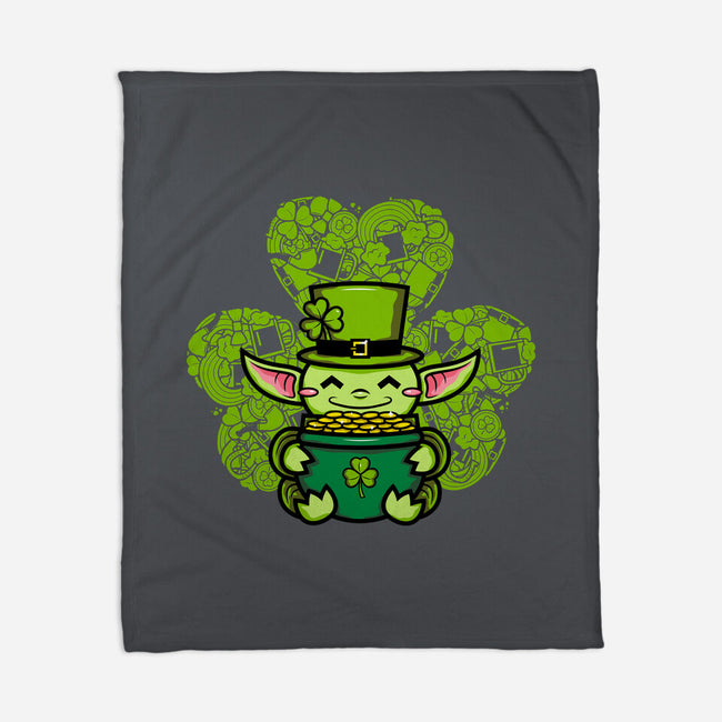 The Child From St. Patty's Day-none fleece blanket-krisren28