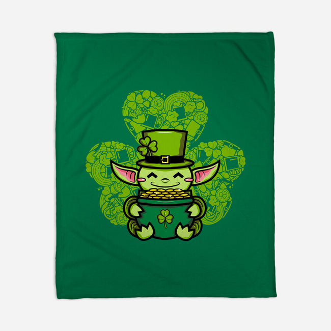 The Child From St. Patty's Day-none fleece blanket-krisren28