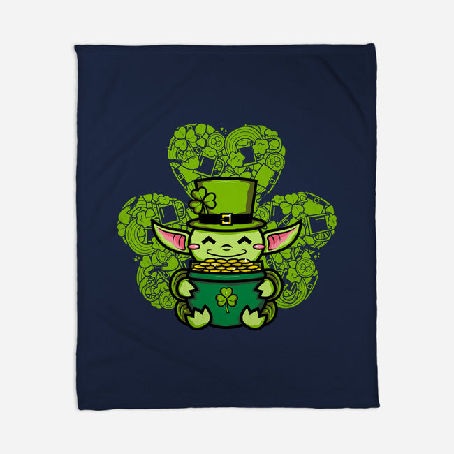 The Child From St. Patty's Day-none fleece blanket-krisren28