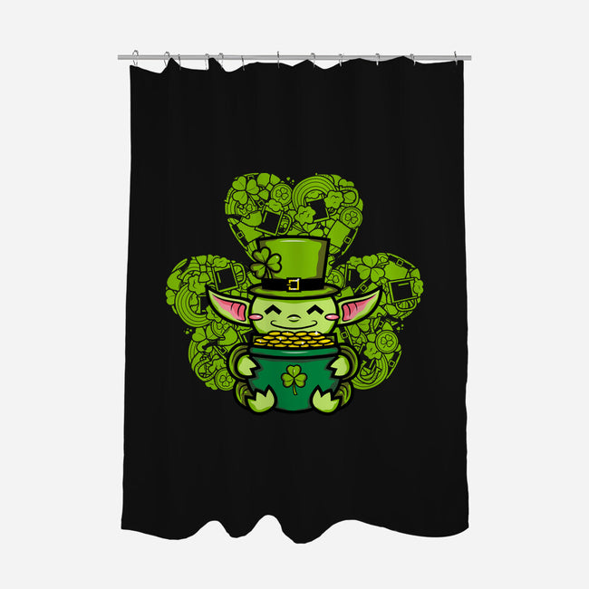 The Child From St. Patty's Day-none polyester shower curtain-krisren28
