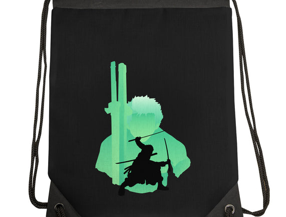 Zoro-none drawstring bag-wpapindo by TeeFury