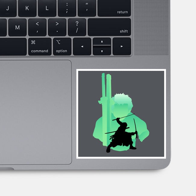 Zoro-none glossy sticker-wpapindo