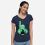 Zoro-womens v-neck tee-wpapindo
