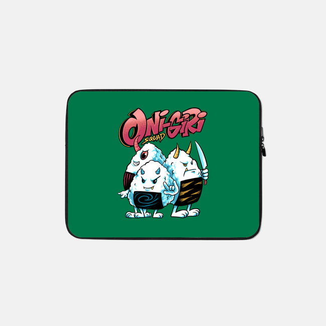 Onigiri-none zippered laptop sleeve-spoilerinc