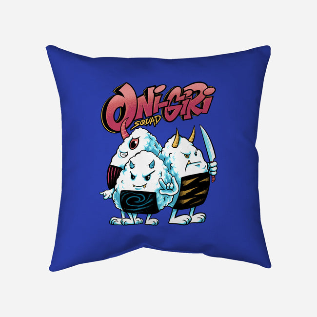 Onigiri-none removable cover throw pillow-spoilerinc