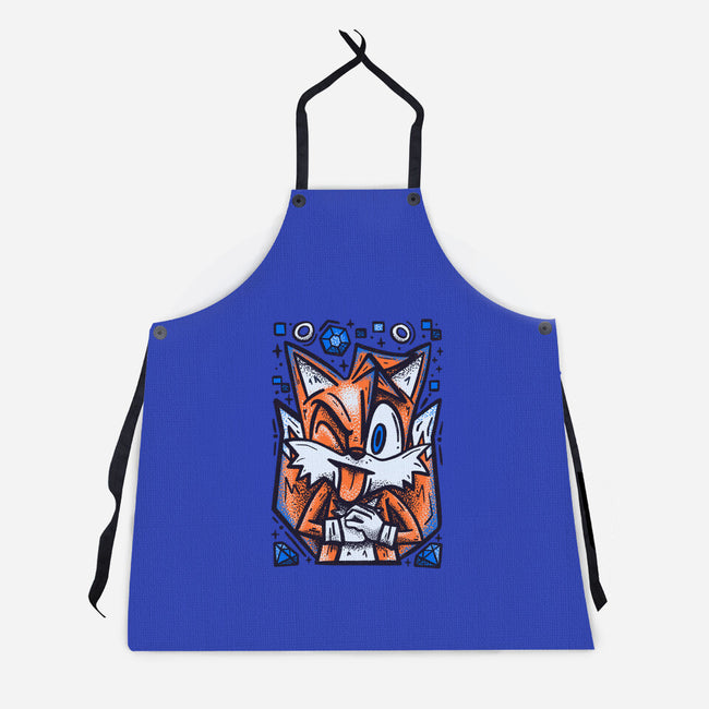 Fast Flying Fox-unisex kitchen apron-Aarons Art Room