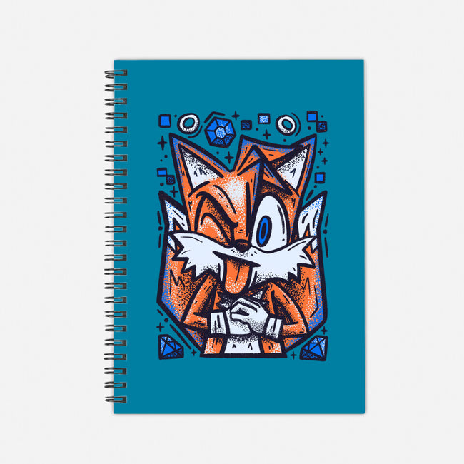 Fast Flying Fox-none dot grid notebook-Aarons Art Room