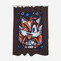 Fast Flying Fox-none polyester shower curtain-Aarons Art Room