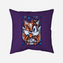 Fast Flying Fox-none removable cover throw pillow-Aarons Art Room