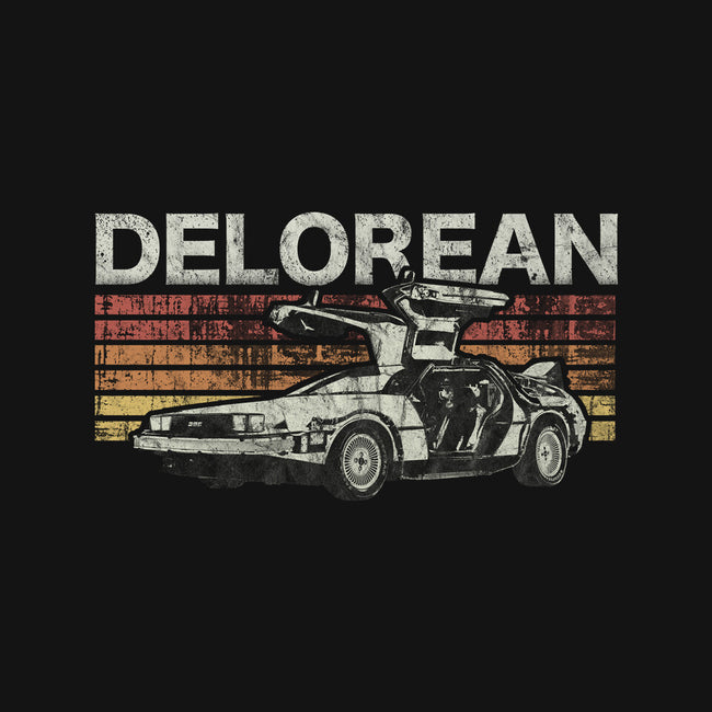 Retro Delorean-none removable cover w insert throw pillow-fanfreak1